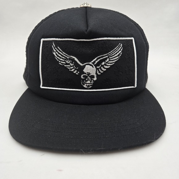 Rare Chrome Hearts x Yungblud‎ Aerosmith Trucker Hat Black Skull Wings New W Bag